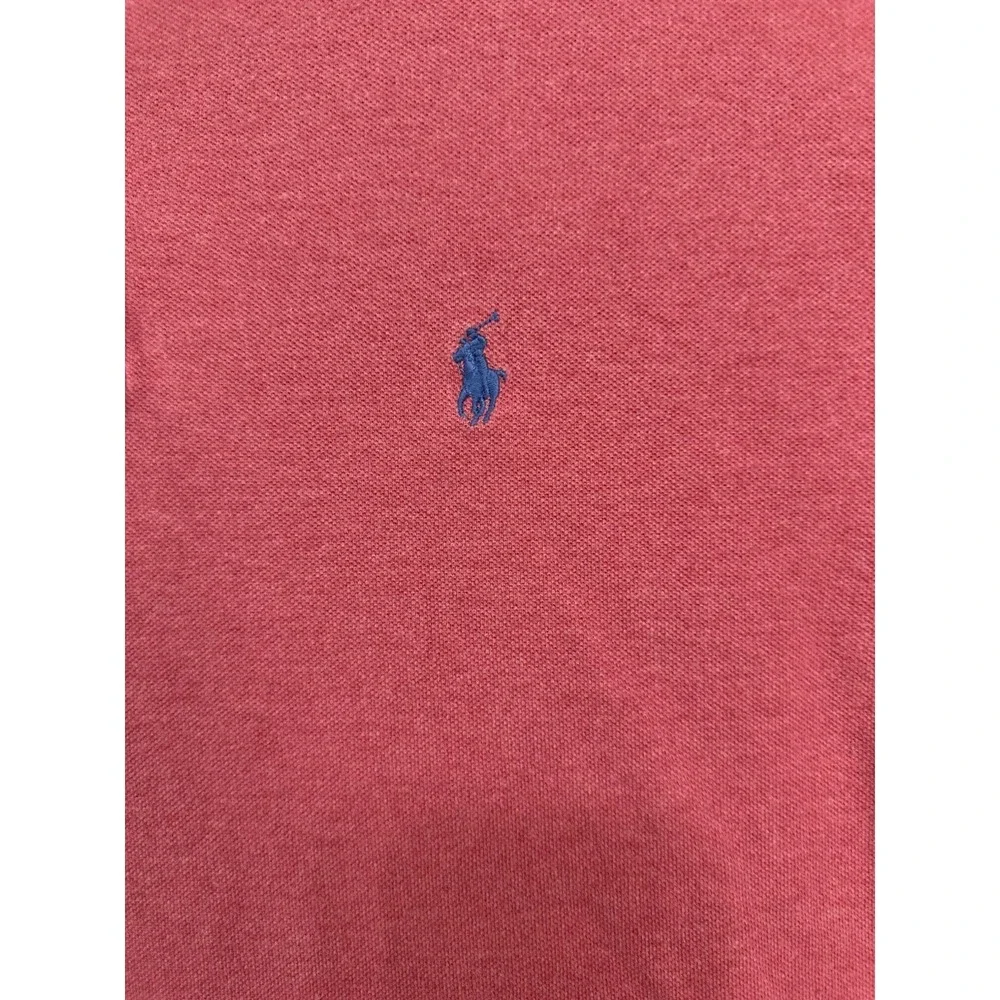 Polo By Ralph Lauren Men's XXL Polo Red Blue Pony Cotton Short Sleeve‎ Casual